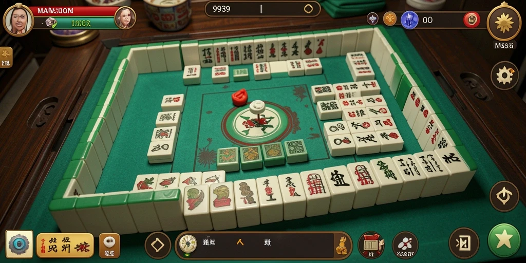 Screenshot tampilan gameplay Mahjong di 9939 yang menarik.