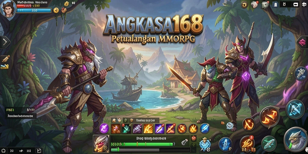 Tangkapan layar gameplay menampilkan aksi seru dalam ANGKASA168.