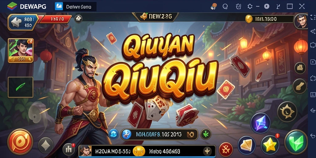 Screenshot gameplay QiuQiu yang menegangkan di DEWAPG.