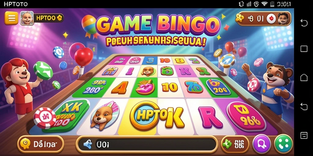 Tampilan gameplay HPTOTO yang menarik dan interaktif dalam permainan Bingo.