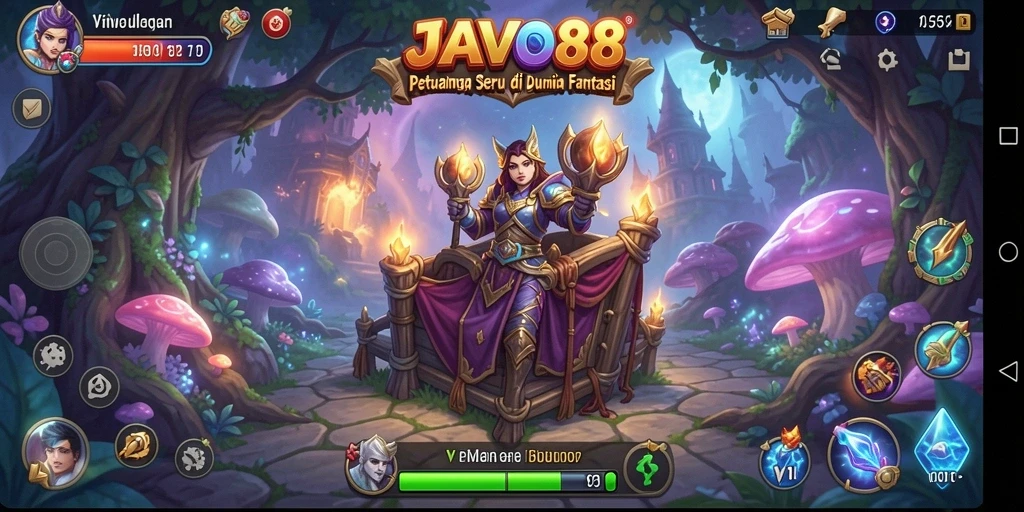Tampilan gameplay <strong>JAVO88</strong> yang menakjubkan dalam dunia petualangan.