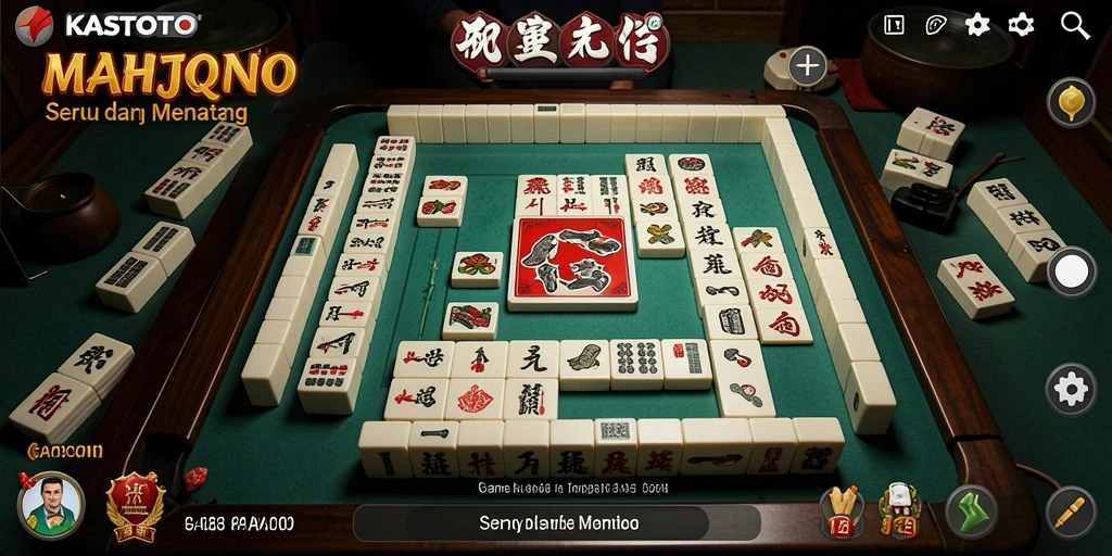 Screenshot KASTOTO menampilkan inti gameplay Mahjong yang menantang dan seru.