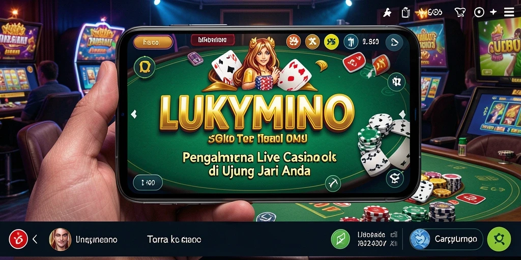 Tampilan gameplay Live Casino yang mengesankan dari LUKYMINO.