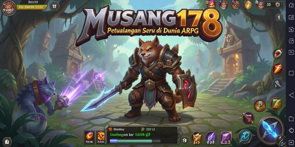 Screenshot menunjukkan aksi mendebarkan di dunia ARPG.