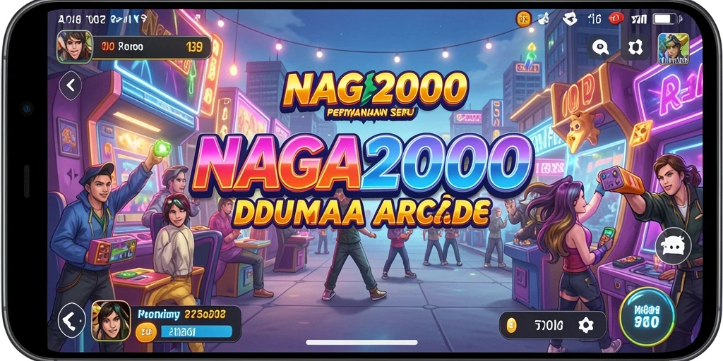 Screenshot gameplay NAGA2000 menampilkan aksi seru dalam berbagai level.