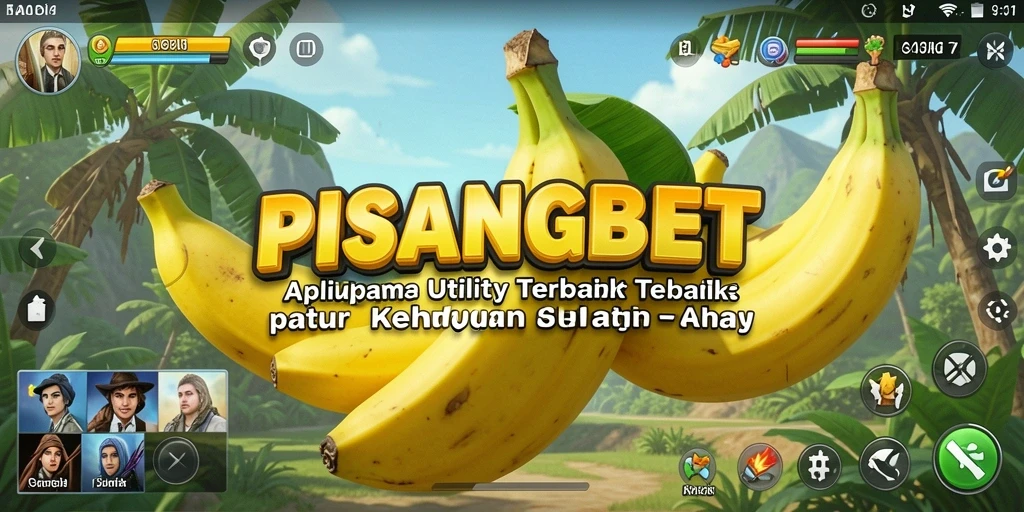 Screenshot utama PISANGBET menampilkan tampilan antarmuka aplikasi Utility.