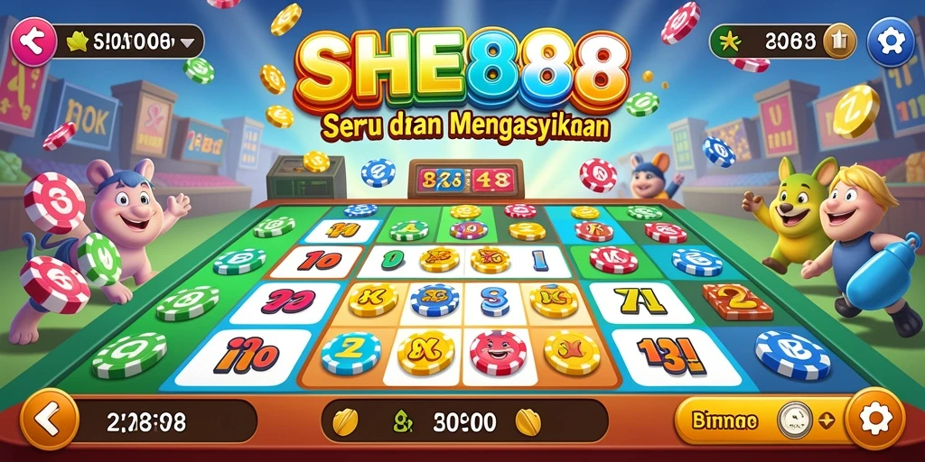 Tampilan gameplay menarik dari aplikasi Bingo SHE888.