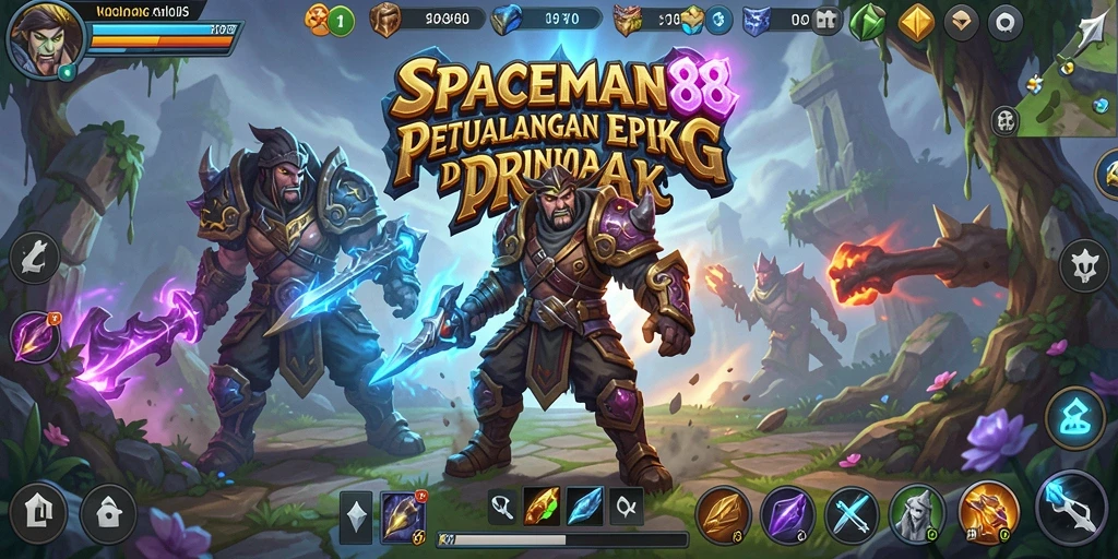 Screenshot utama SPACEMAN88 menampilkan aksi seru di luar angkasa.