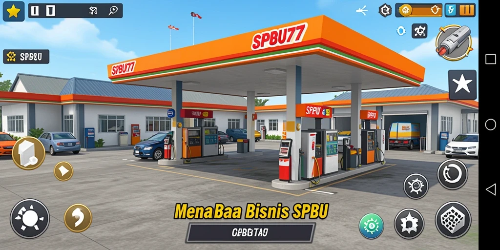 Tampilan gameplay SPBU77 yang menakjubkan dan interaktif.