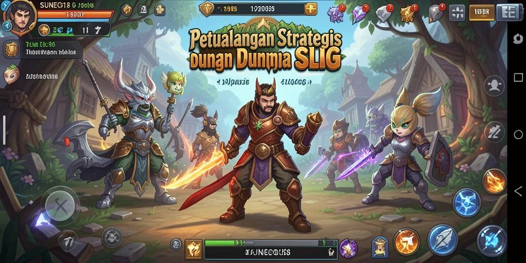Screenshot menunjukkan pertempuran yang seru dan strategi dalam SUNEO138.